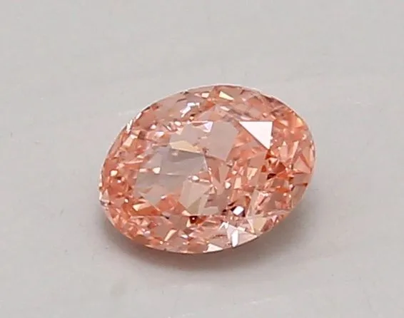 0.73ct OVAL Fancy Vivid Pink VVS2 Coloured Lab diamond