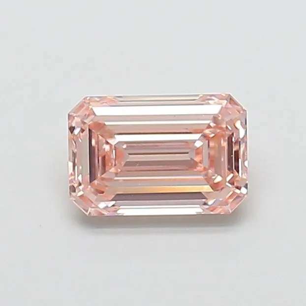 1.55ct EMERALD Fancy Pink VS1 Coloured Lab diamond