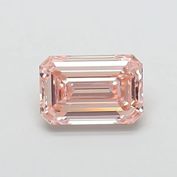 1.55ct EMERALD Fancy Pink VS1 Coloured Lab diamond
