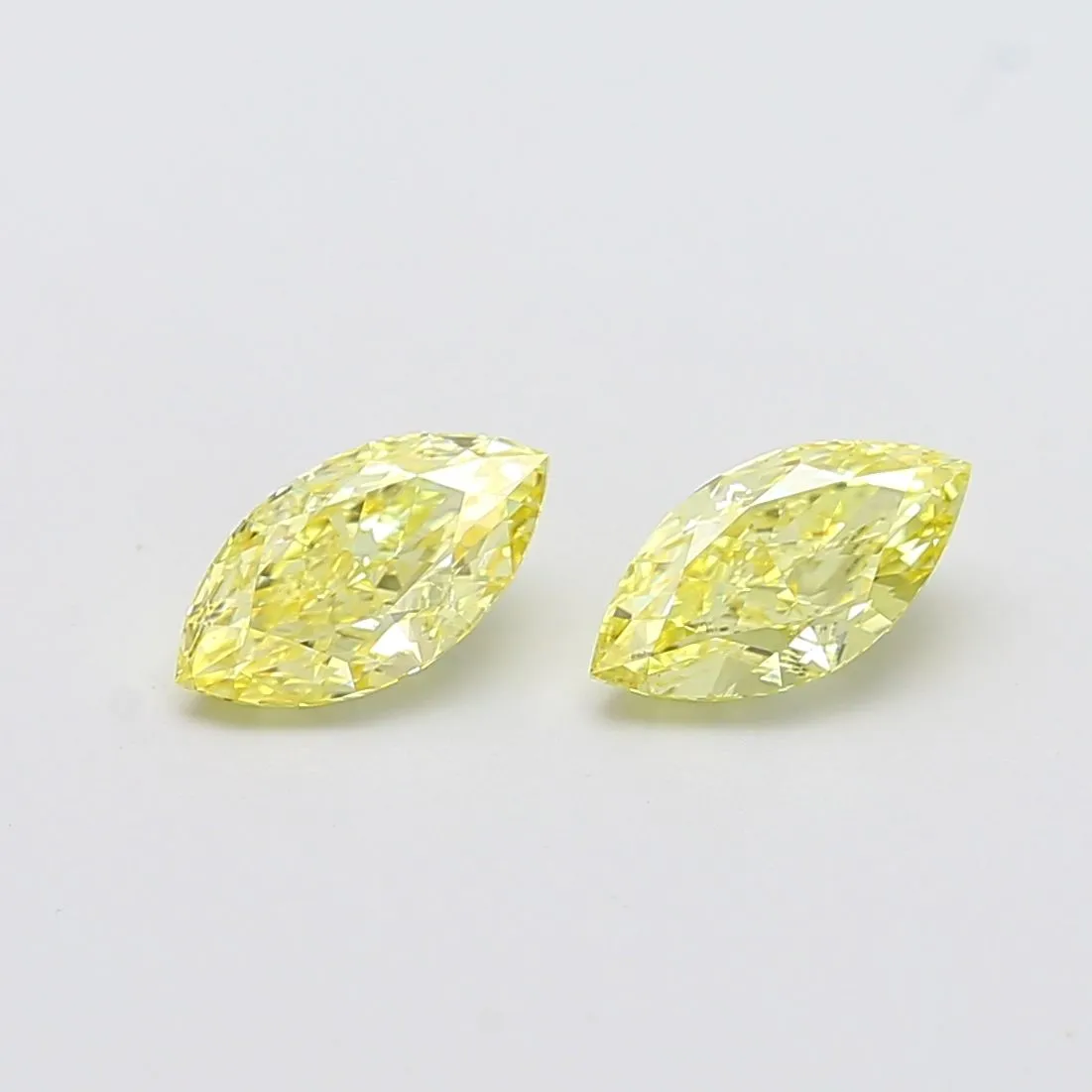1.00ct MARQUISE Fancy Intense Yellow SI1 Coloured Lab diamond