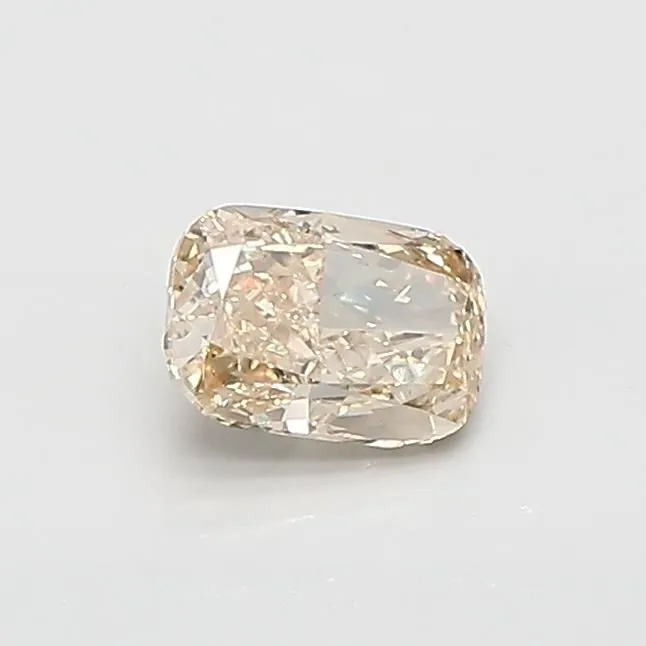 0.61ct CUSHION Fancy Yellow VS1 Coloured Lab diamond