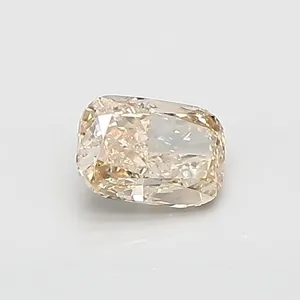 0.61ct CUSHION Fancy Yellow VS1 Coloured Lab diamond