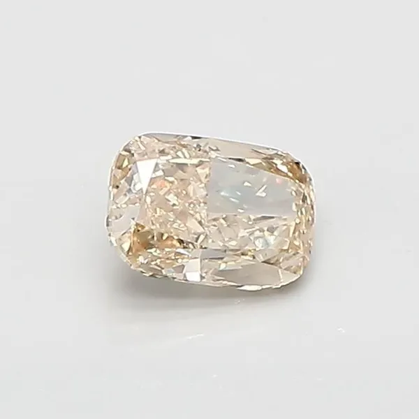 0.61ct CUSHION Fancy Yellow VS1 Coloured Lab diamond