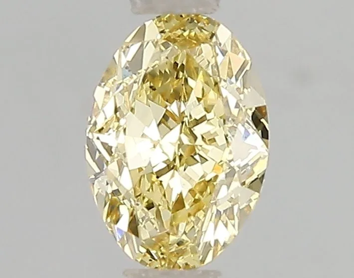 1.04ct OVAL Fancy Intense Yellow SI1 Coloured Lab diamond