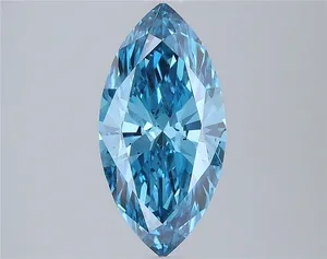 2.01ct MARQUISE Fancy Vivid Blue SI1 Coloured Lab diamond
