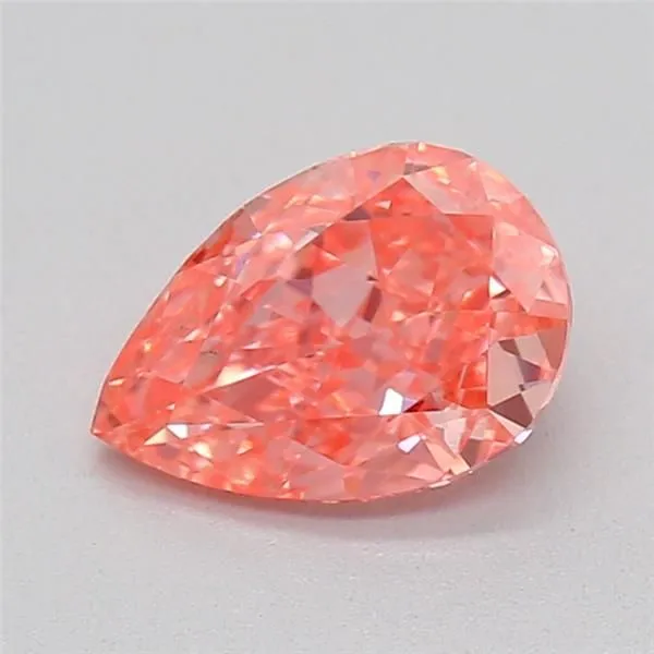 0.54ct PEAR Fancy Vivid Pink VS1 Coloured Lab diamond