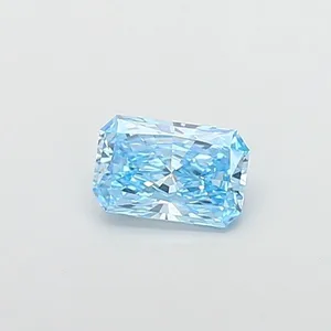 0.48ct RADIANT Fancy Vivid Blue VS1 Coloured Lab diamond