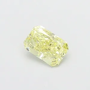 1.11ct RADIANT Fancy Light Yellow VS1 Coloured Lab diamond