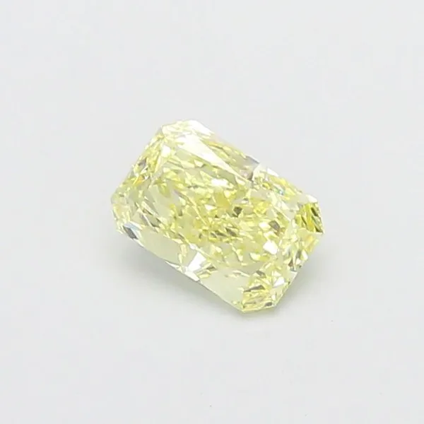 1.11ct RADIANT Fancy Light Yellow VS1 Coloured Lab diamond
