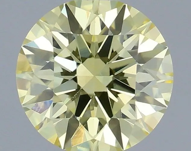 0.46ct ROUND Fancy Yellow VS1 Coloured Lab diamond