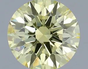0.46ct ROUND Fancy Yellow VS1 Coloured Lab diamond