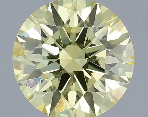 0.46ct ROUND Fancy Yellow VS1 Coloured Lab diamond