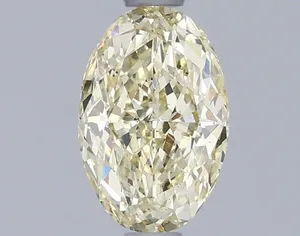 1.06ct OVAL Fancy Light Yellow SI1 Coloured Lab diamond