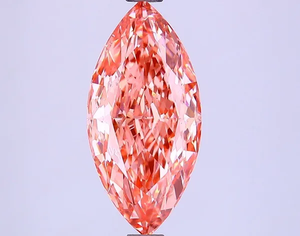2.21ct MARQUISE Fancy Vivid Pink VS2 Coloured Lab diamond
