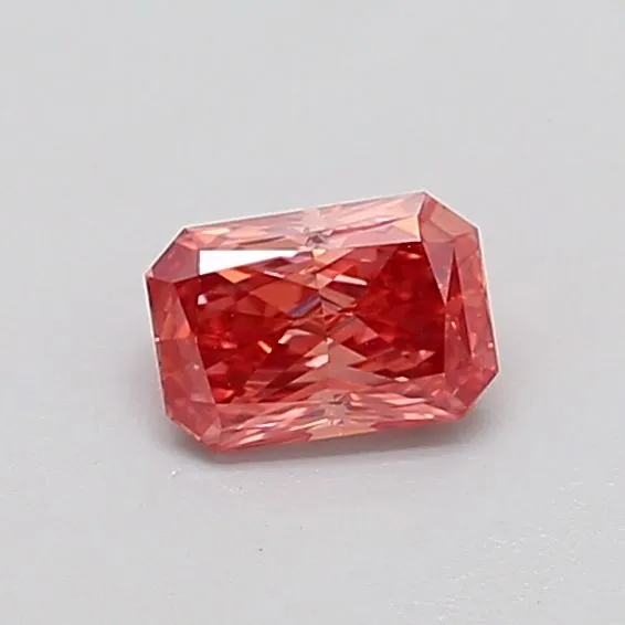 0.36ct RADIANT Fancy Vivid Brownish Pink VS1 Coloured Lab diamond