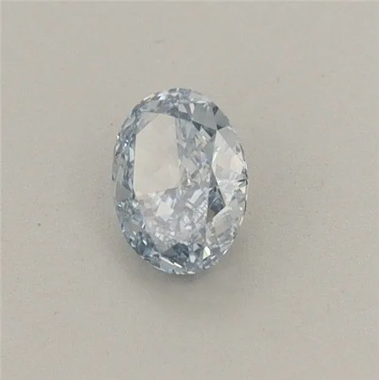0.35ct OVAL Fancy Vivid Blue VVS2 Coloured Lab diamond