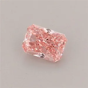 0.38ct RADIANT Fancy Vivid Pink VS1 Coloured Lab diamond
