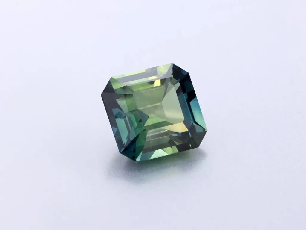 1.16ct Parti Sapphire, Emerald Cut gemstone
