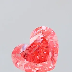 1.19ct HEART Fancy Vivid Pink VS1 Coloured Lab diamond