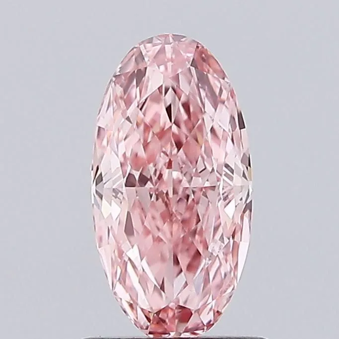1.02ct OVAL Fancy Vivid Pink VS1 Coloured Lab diamond