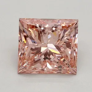 2ct PRINCESS Fancy Intense Pink SI2 Coloured Lab diamond