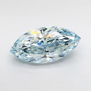1.51ct MARQUISE Fancy Intense Blue VVS2 Coloured Lab diamond