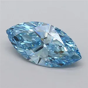 2.09ct MARQUISE Fancy Vivid Blue VS1 Coloured Lab diamond