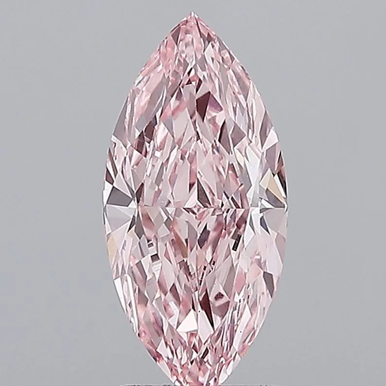 2.75ct MARQUISE Fancy Vivid Pink VS1 Coloured Lab diamond