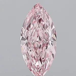 2.75ct MARQUISE Fancy Vivid Pink VS1 Coloured Lab diamond