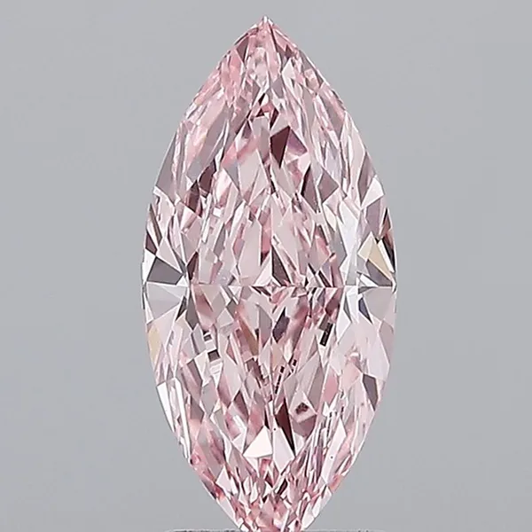 2.75ct MARQUISE Fancy Vivid Pink VS1 Coloured Lab diamond