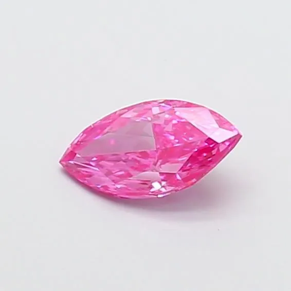 0.64ct MARQUISE Fancy Vivid Pink VVS2 Coloured Lab diamond