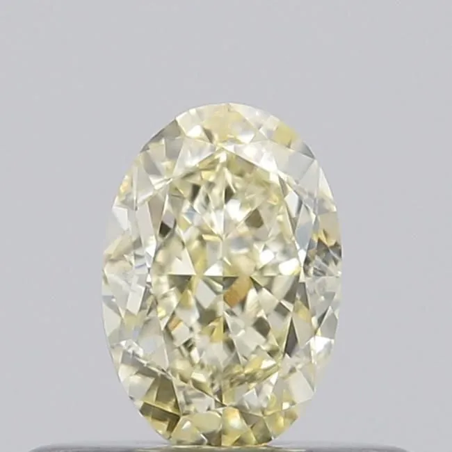 0.35ct OVAL Fancy Light Yellow VVS2 Coloured Lab diamond