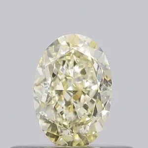 0.35ct OVAL Fancy Light Yellow VVS2 Coloured Lab diamond
