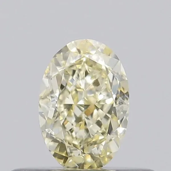 0.35ct OVAL Fancy Light Yellow VVS2 Coloured Lab diamond