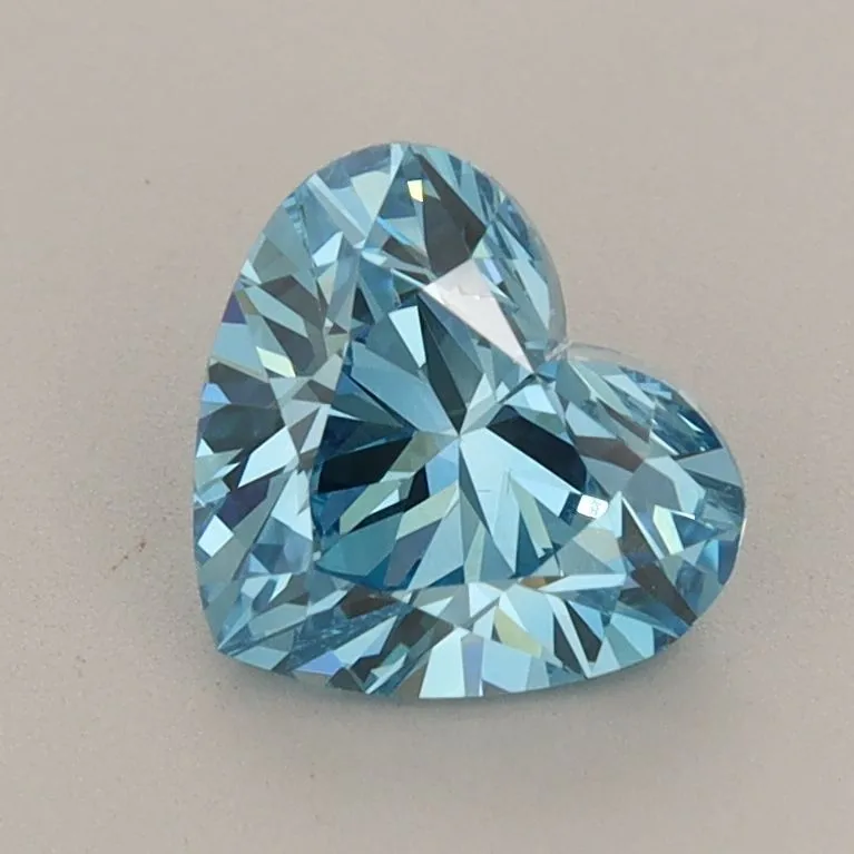 1.27ct HEART Fancy Vivid Blue VS1 Coloured Lab diamond