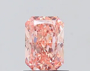 1.1ct RADIANT Fancy Vivid Pink VVS2 Coloured Lab diamond