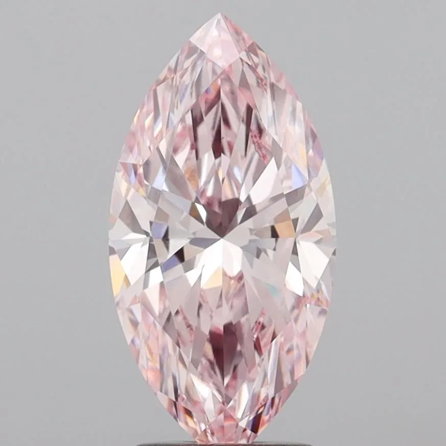 2.55ct MARQUISE Fancy Intense Pink VS1 Coloured Lab diamond