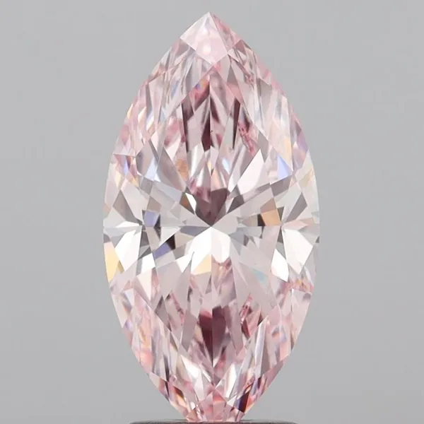 2.55ct MARQUISE Fancy Intense Pink VS1 Coloured Lab diamond