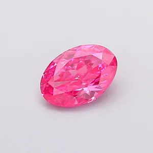 1.08ct OVAL Fancy Vivid Pink VS1 Coloured Lab diamond