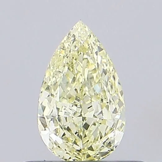 0.43ct PEAR Fancy Yellow VS1 Coloured Lab diamond