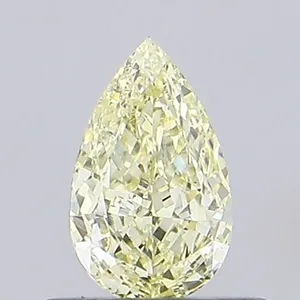 0.43ct PEAR Fancy Yellow VS1 Coloured Lab diamond
