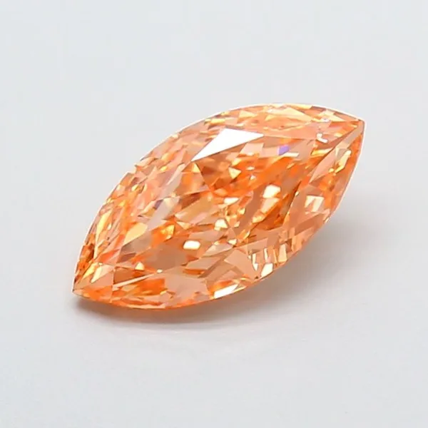 1.34ct MARQUISE Fancy Vivid Pink VVS2 Coloured Lab diamond