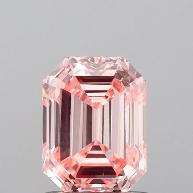 1.16ct EMERALD Fancy Intense Pink VVS2 Coloured Lab diamond