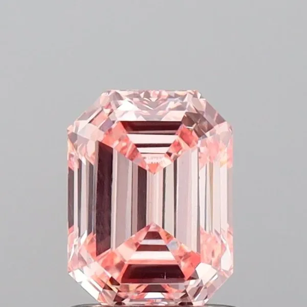 1.16ct EMERALD Fancy Intense Pink VVS2 Coloured Lab diamond