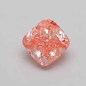 0.5ct CUSHION Fancy Vivid Pink VS1 Coloured Lab diamond
