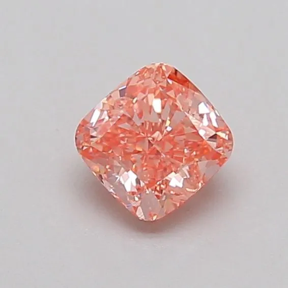 0.5ct CUSHION Fancy Vivid Pink VS1 Coloured Lab diamond