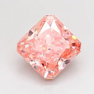 1.03ct RADIANT Fancy Vivid Pink VS1 Coloured Lab diamond