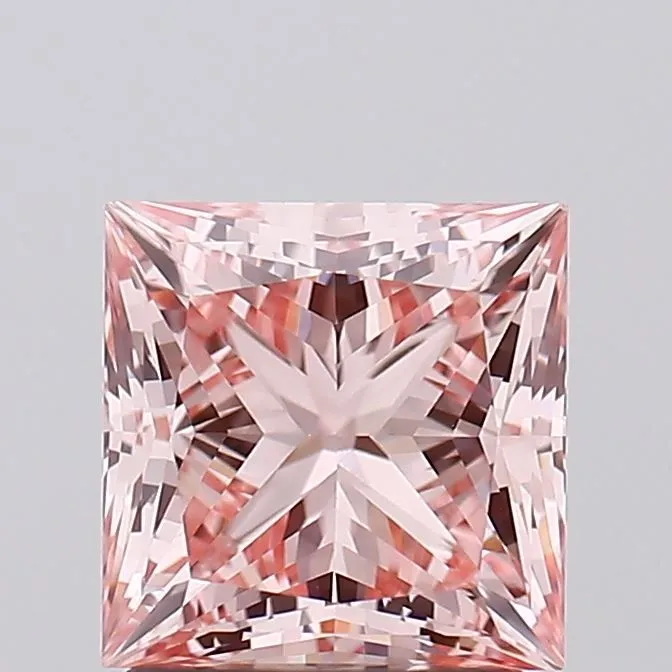1.83ct PRINCESS Fancy Intense Pink VS1 Coloured Lab diamond