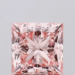 1.83ct PRINCESS Fancy Intense Pink VS1 Coloured Lab diamond