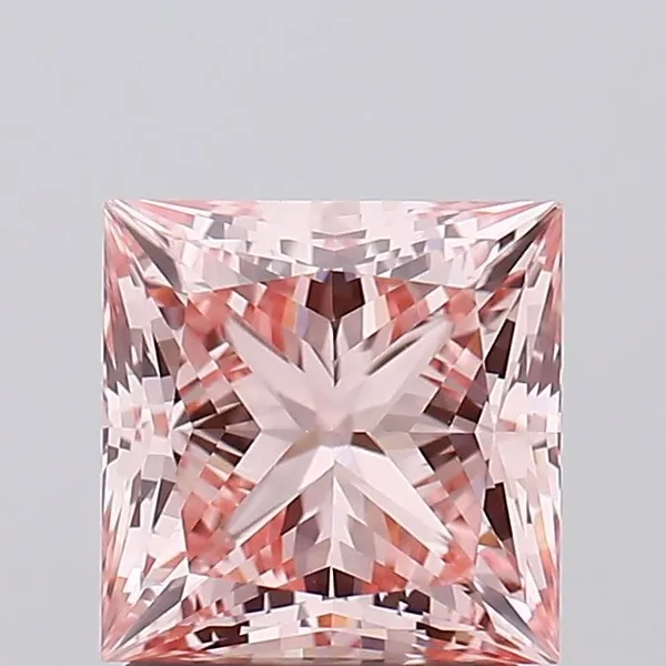 1.83ct PRINCESS Fancy Intense Pink VS1 Coloured Lab diamond